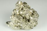 Shimmering Pyrite Crystal Cluster - Peru #190948-1
